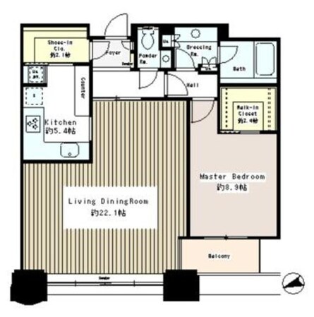 青山パークタワーの物件間取画像